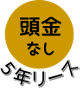 頭金無料 5年リース